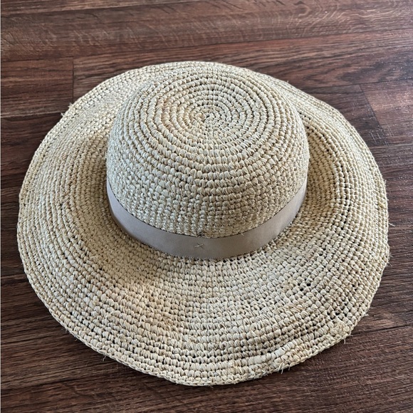 FLORABELLA Marcella Crochet Raffia Hat with Ribbon Trim - Picture 13 of 13